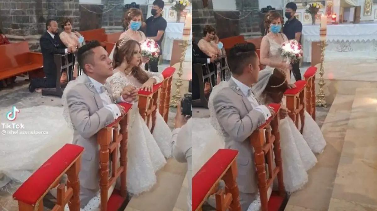 Novia se desmaya en medio de la boda